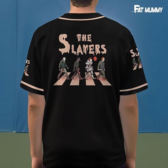 The Slayers Baseball Jersey – Horror Slashers Abbey Road Shirt
