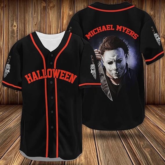 Michael Myers Halloween Baseball Jersey – Horror Movie Shirt