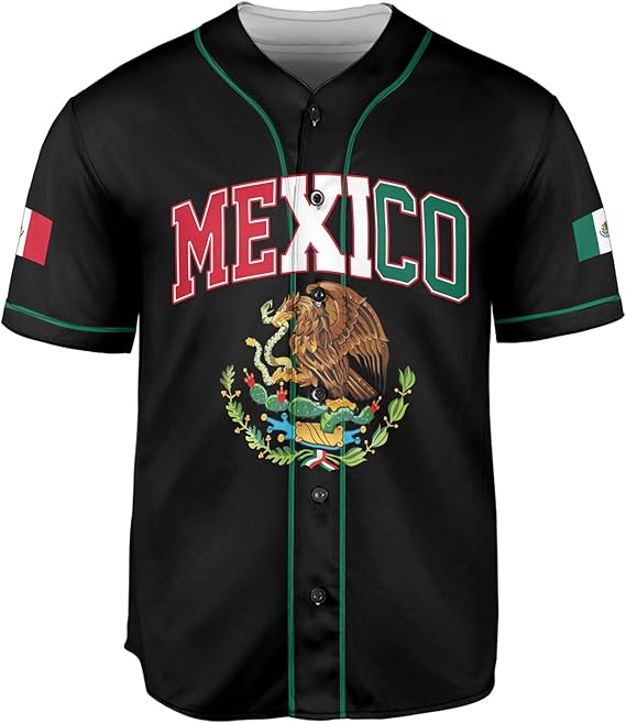 Mexico Baseball Jersey – Double-Sided Flag & Crest Shirt