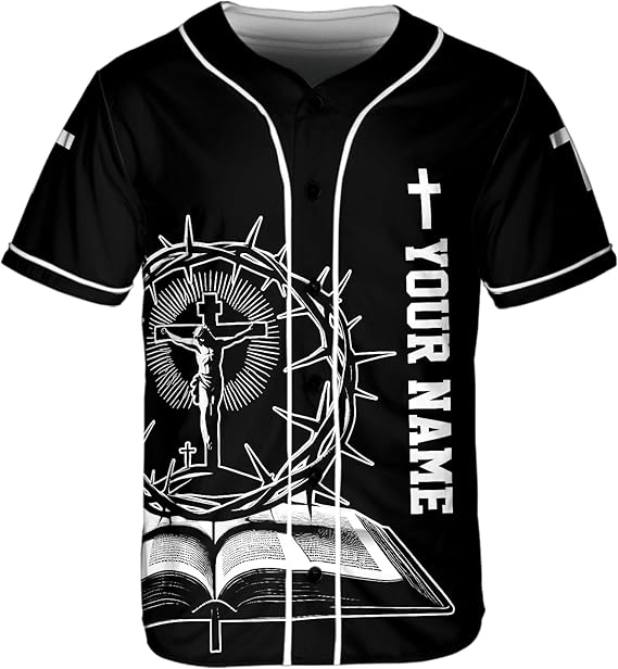 Christian Baseball Jersey – Jesus Dropped the Charges Shirt – Faith-Based Apparel
