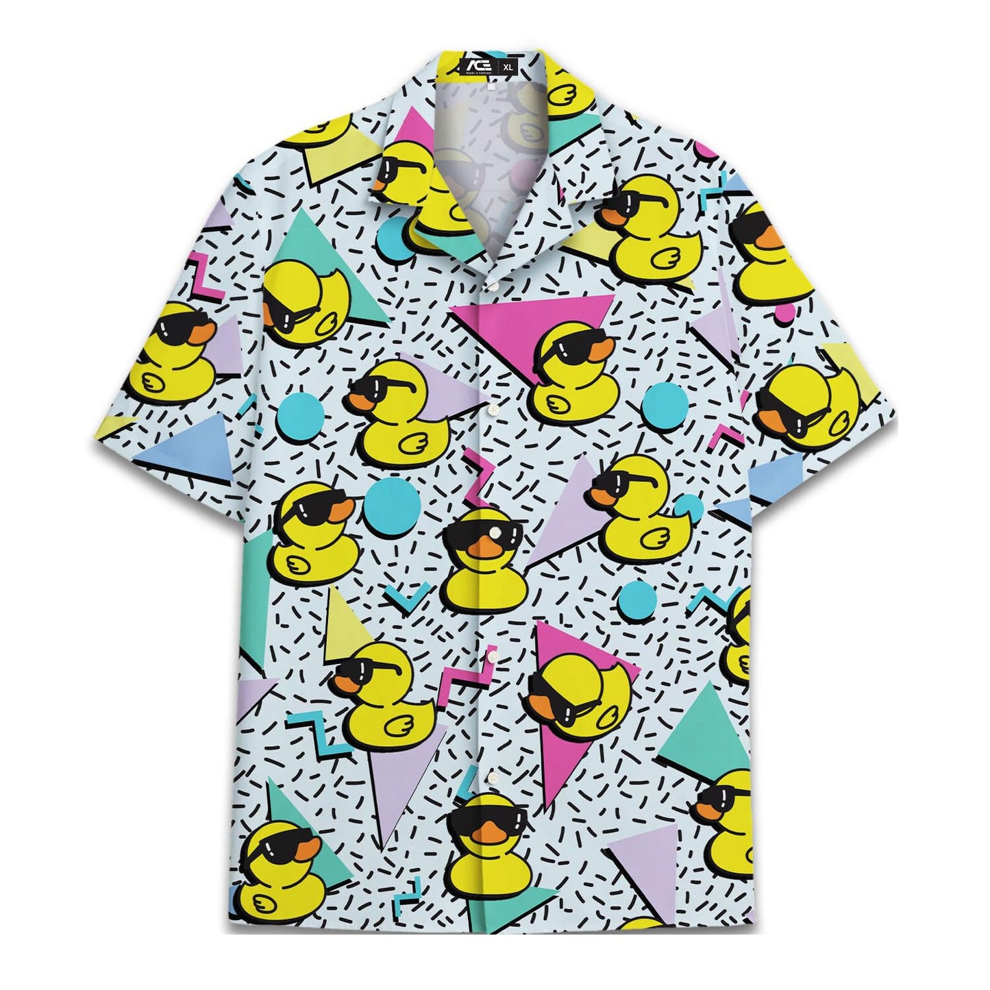 Retro Rubber Duck Hawaiian Shirt - 80s Summer Vibes