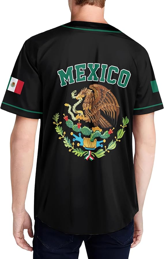 Mexico Baseball Jersey – Double-Sided Flag & Crest Shirt