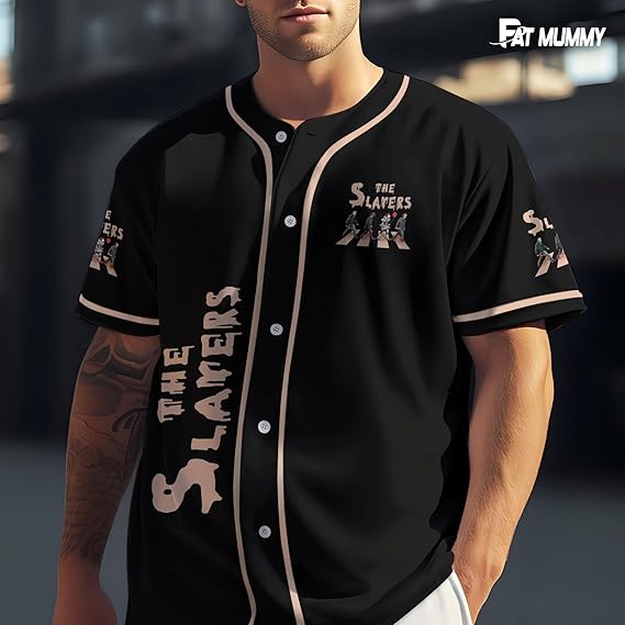 The Slayers Baseball Jersey – Horror Slashers Abbey Road Shirt
