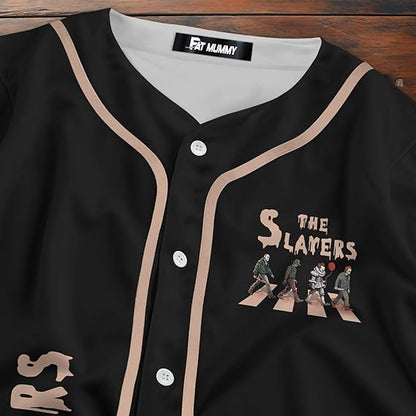 The Slayers Baseball Jersey – Horror Slashers Abbey Road Shirt