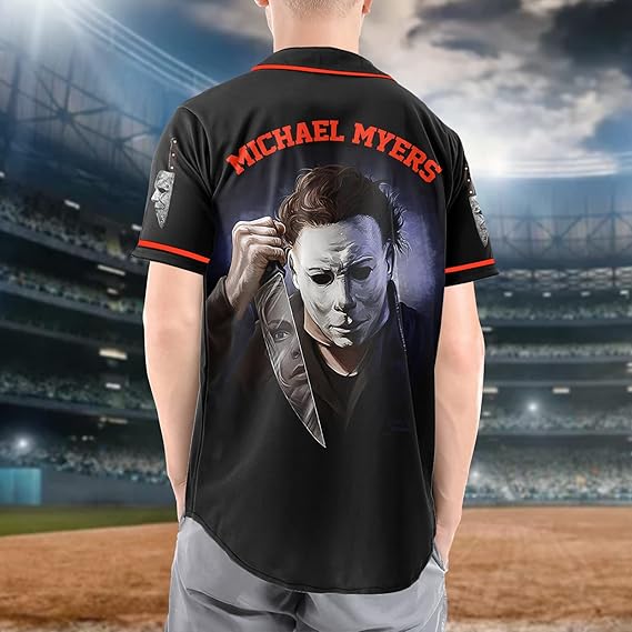 Michael Myers Halloween Baseball Jersey – Horror Movie Shirt