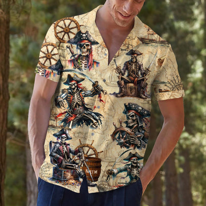 Pirate Hawaiian shirt, Pirate Hawaiian Shirt Mens Wowen