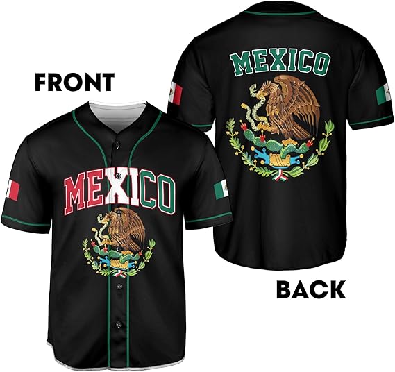 Mexico Baseball Jersey – Double-Sided Flag & Crest Shirt
