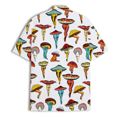 Mushroom Butt Hawaiian Shirts for Men Women