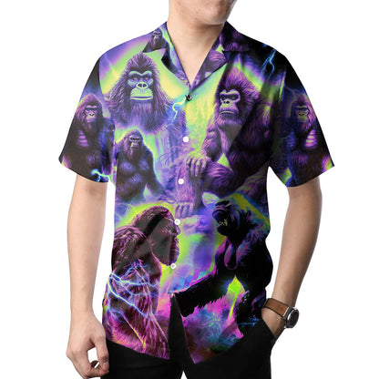 Bigfoot Neon, Bigfoot Surfing Hawaiian Shirt