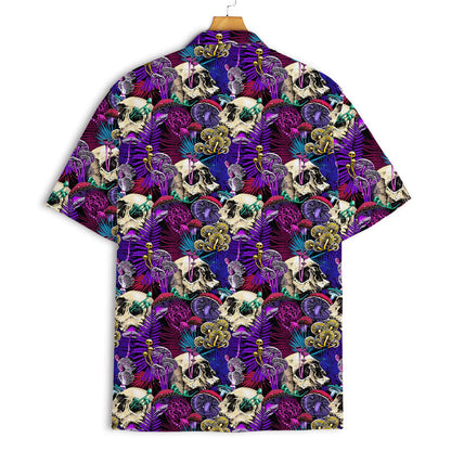 Hawaiian Skull Shirts, Mens Cotton Hawaiian Shirts