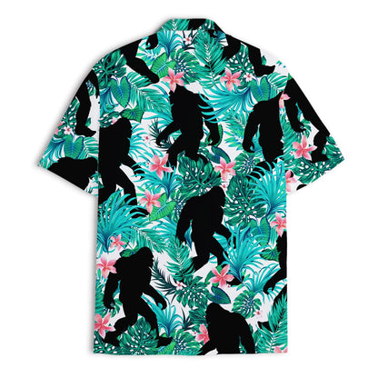 Bigfoot Surfing Hawaiian Shirt