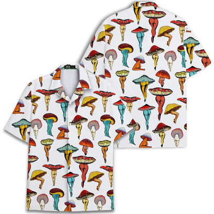 Mushroom Butt Hawaiian Shirts for Men Women