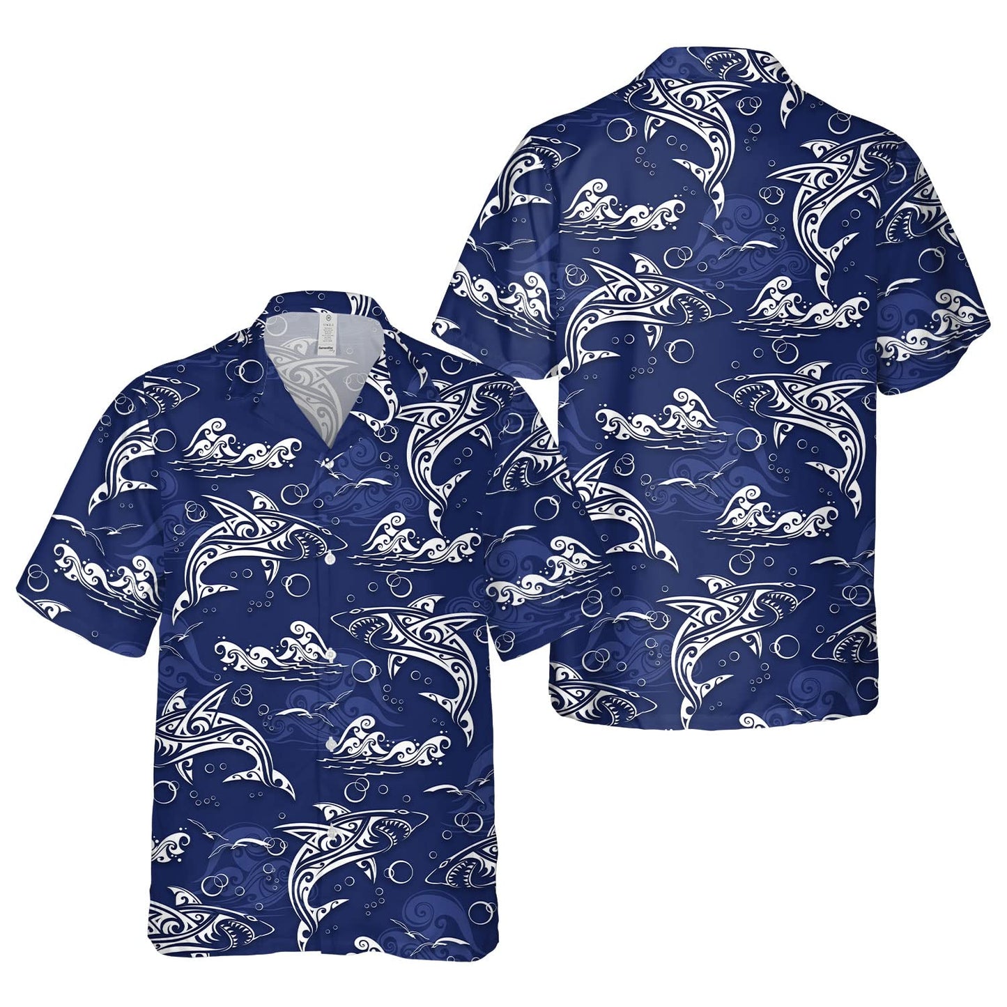 Hawaiian Shark Shirts, Mens Cotton Hawaiian Shirts