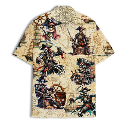 Pirate Hawaiian shirt, Pirate Hawaiian Shirt Mens Wowen