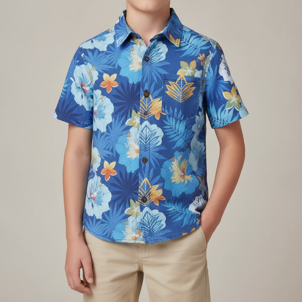 Boys' Hawaiian Shirt - Fun Tropical Style for Kids #3