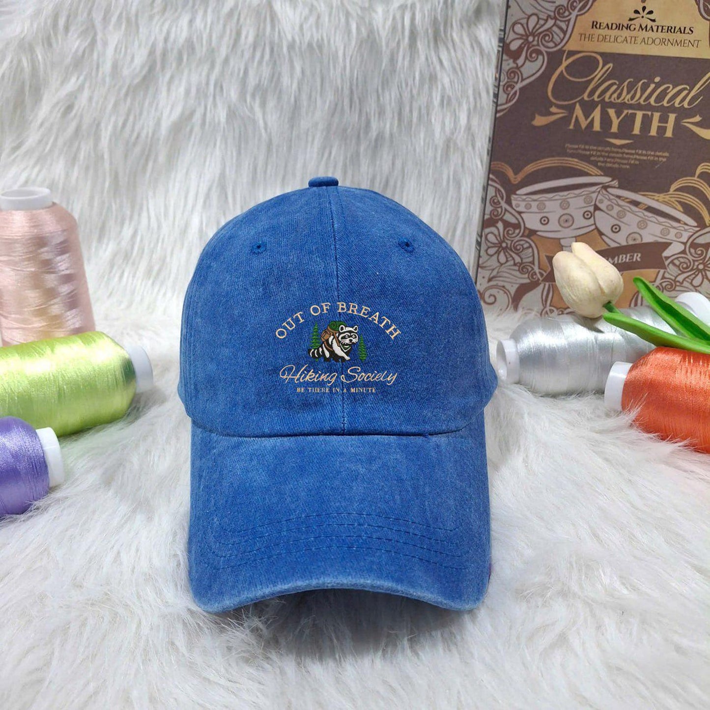 Out of Breath Hiking Society Hat – Funny Panda Embroidered Cap